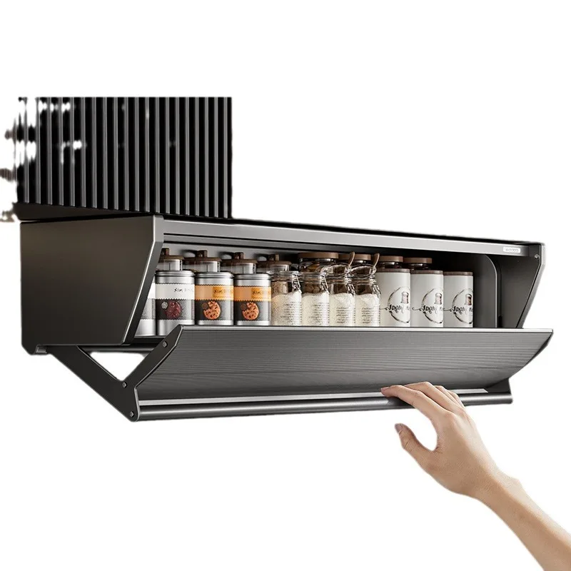 Extendable Kitchen Shelf 2 Tier Adjustable Cabinet Shelf Wall Mounted Spice Rack for Home Bar Seasoning Rack for Closet Storage 6