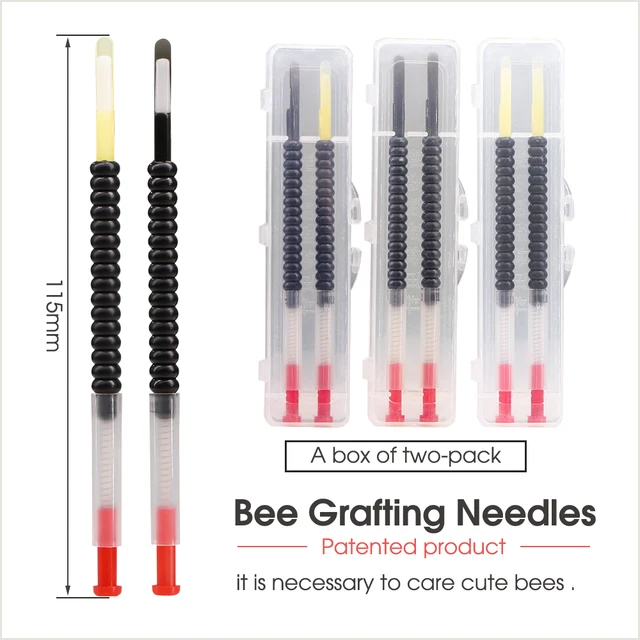 2Dcs Méh Oltó Tűk Visszahúzható Mozgó Lárva Átadási Méhész Eszközök Queen Tenyésztő Berendezések Apikultúra Méhészek Tű - Image 2