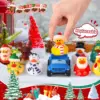 24 Pcs Christmas Jeep Ducks Rubber Ducks, 3.5 Inch Jeep Ducks for Ducking, Jeeps Suitable for 2 Inch Ducks, 12 Christmas Rubber 4