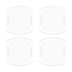 Transparent Anti - Collision Car Door Handle Bowl Protector (NO LOGO - 4pcs)