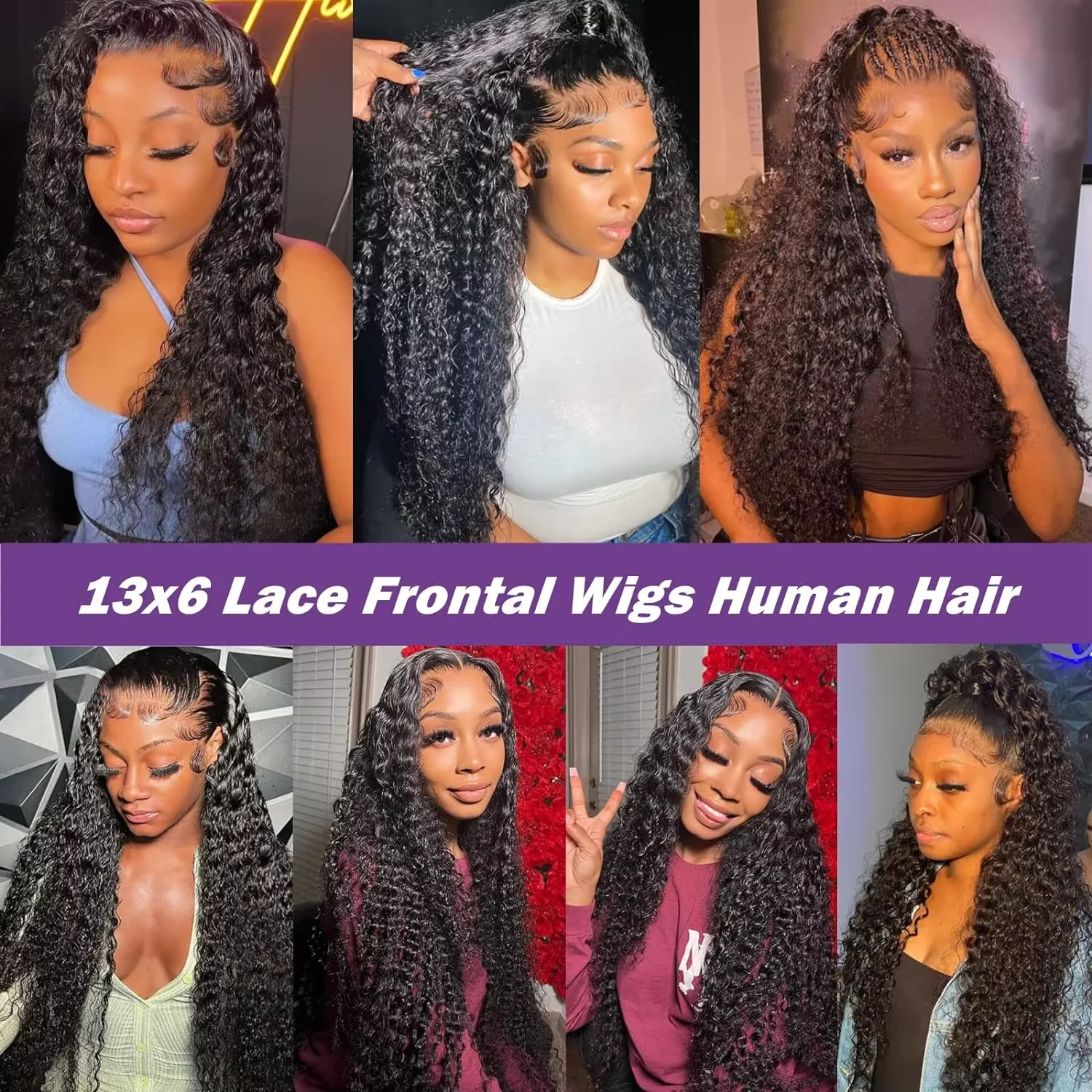 220% Density Deep Wave Max-lace Wigs 13x6 Transparent Lace Frontal Wigs Curly Wig For Women 40Inch Human Hair Natural Color