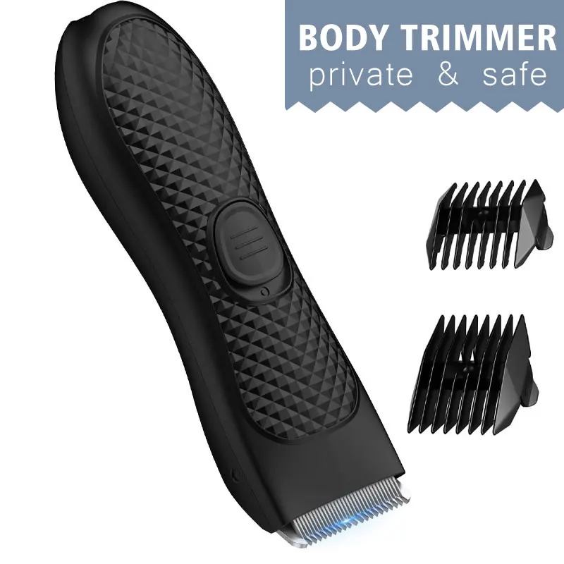 Body Hair Trimmer for Men Electric Groin Hair Trimmer Rechargeable Ball  Shaver Groomer Replaceable Ceramic Blade Head Waterproof