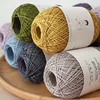 50G/Ball Linen Thread # 5 Lace Fine Thread Handwoven Shawl Carpet DIY Pillowcase Doll Material Wrapped with Fine Linen Thread 4