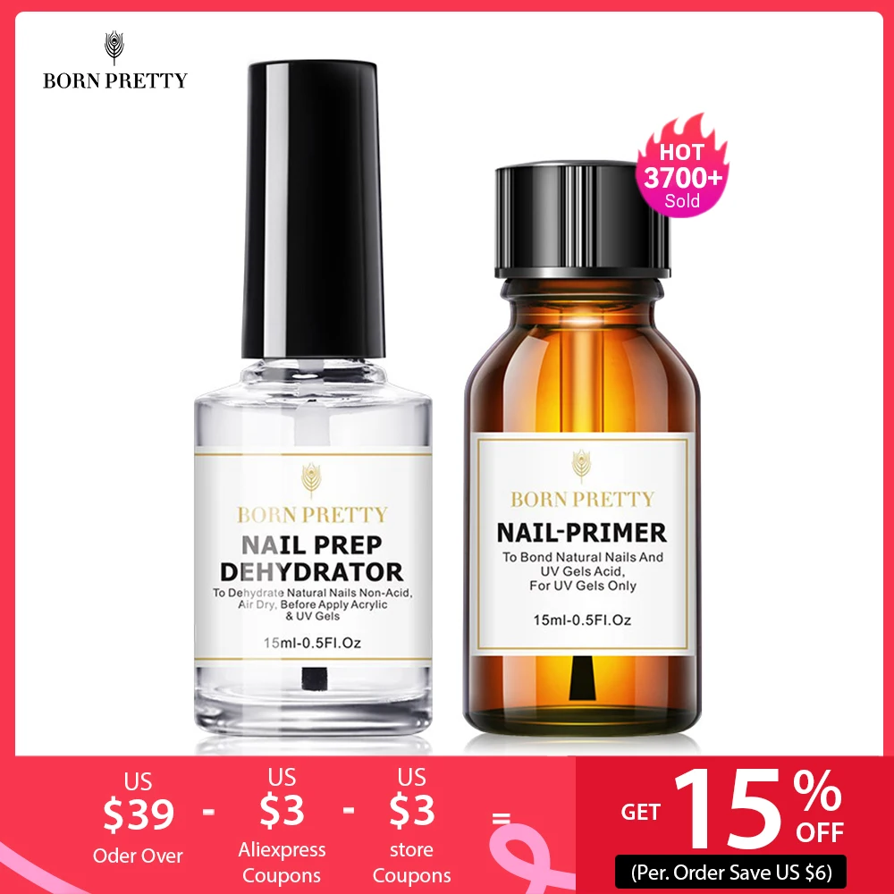 Born Pretty Nail Prep Dehydrator And Nailprimer Set For Gel Nail