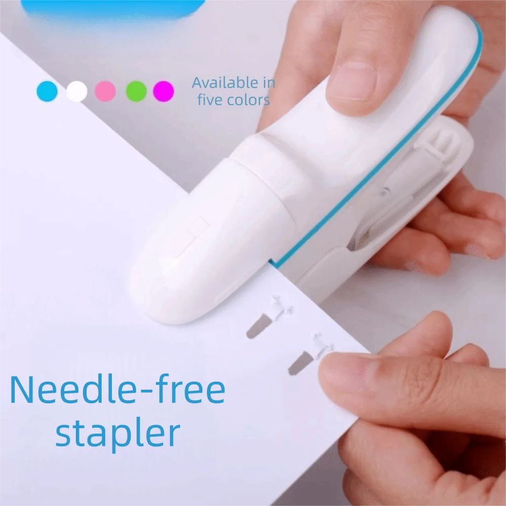 ABS 스테이플리스 스테이플러 스테이플 없이 최대 8장 스테이플링 가능 스테이플리스 스테이플링 머신 컴팩트 사이즈 노동 절약 디자인
