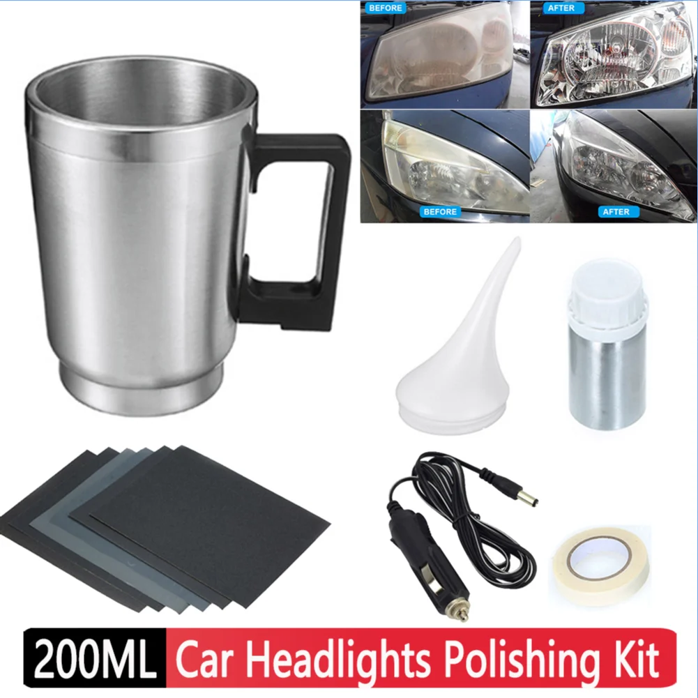 Car Auto Headlight Lens Atomizing Cup Polish Repair Tool Restoration