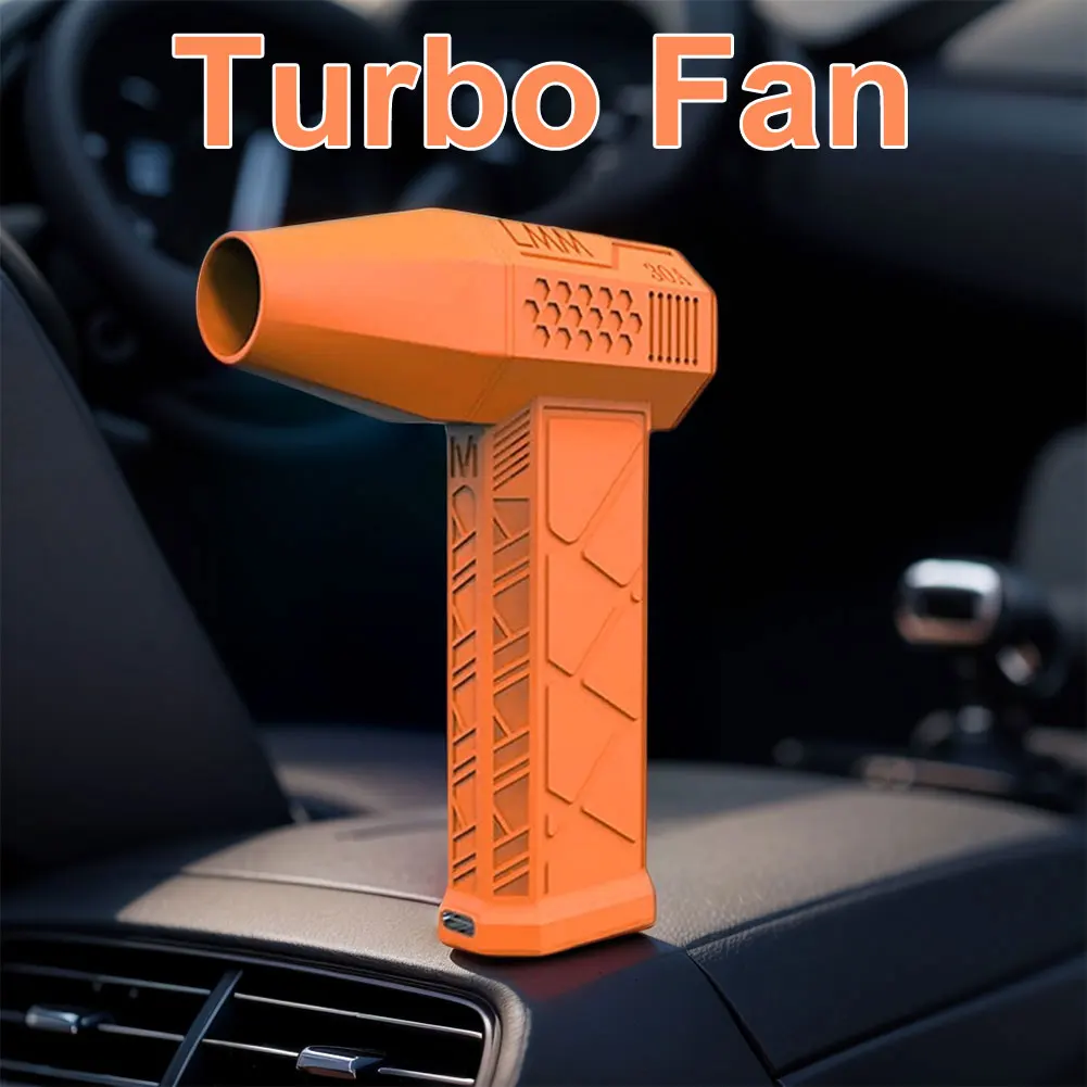 130000 RPM 터보 송풍기 제트 선풍기, 2600mAh, 강력한 전기 먼지 송풍기, USB 충전식 휴대용 터보 제트 선풍기, 가정용 야외 자동차