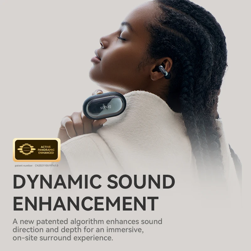 Sanag S9SAI Ear Clip OWS Earphones simultaneous interpretation Wireless Headphones bluetooth earbuds