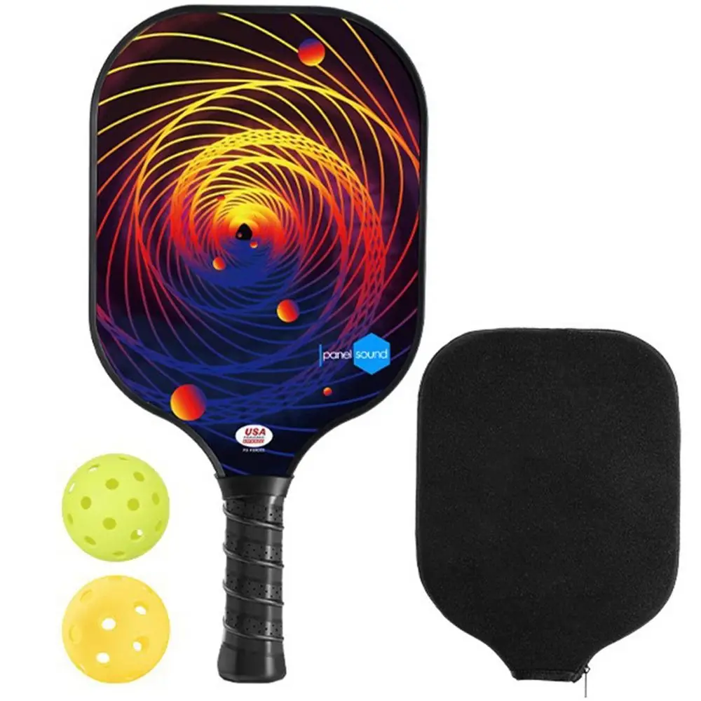 

Portable Pickleball Paddles with Pickleball Balls Fiberglass Pickleball Paddle Set Lightweight with Carry Bag Pickleball Rackets