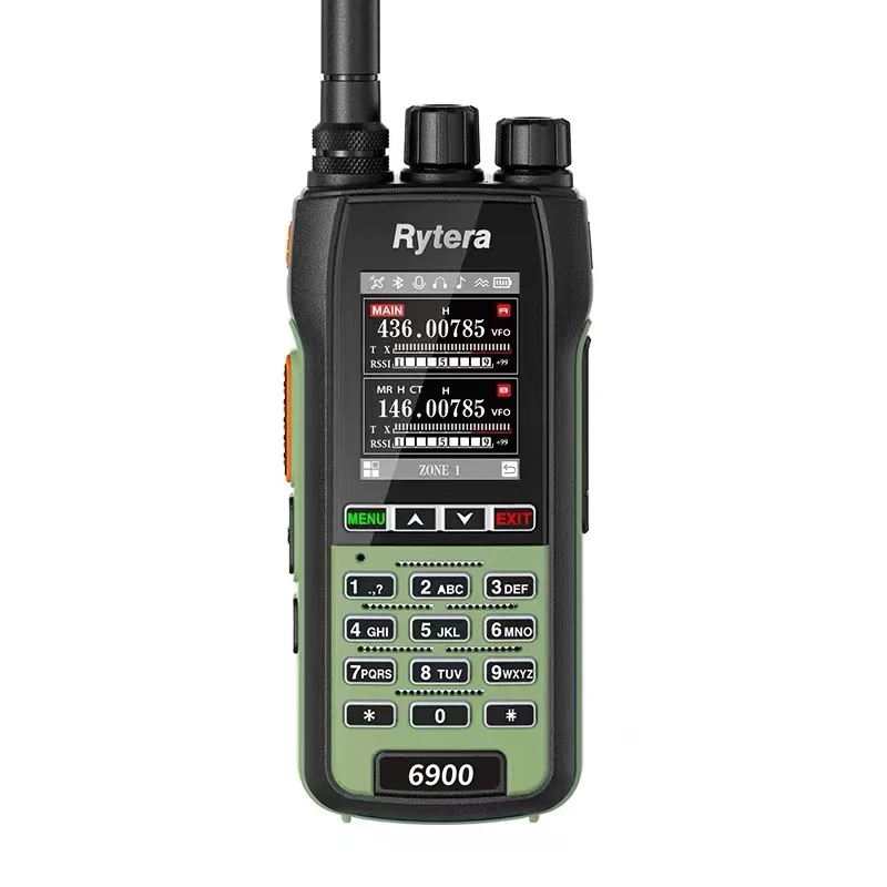 2024 New Rytera 6900 handheld walkie-talkie Chinese menu 10W handheld Bluetooth frequency writing fast frequency test GPS HAM 4