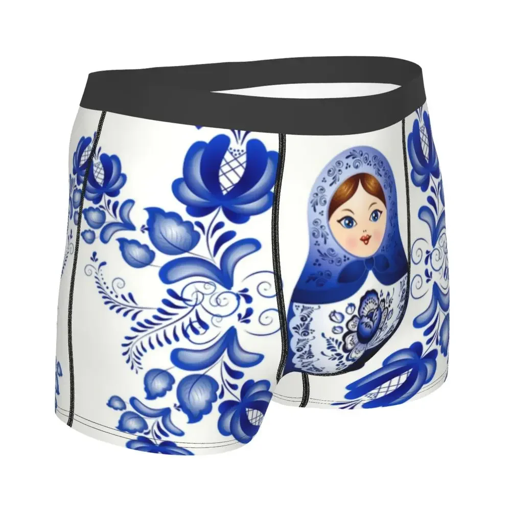Funny Matryoshka Doll Russia Boxers Shorts Panties Men's Underpants Stretch Russian Folk Art Briefs Underwear