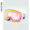VECTOR OTG Ski Snowboard Goggles Women Men Skiing Eyewear UV 400 Snow Protection Glasses Adult Double Spherical Mirror Magnetic 4