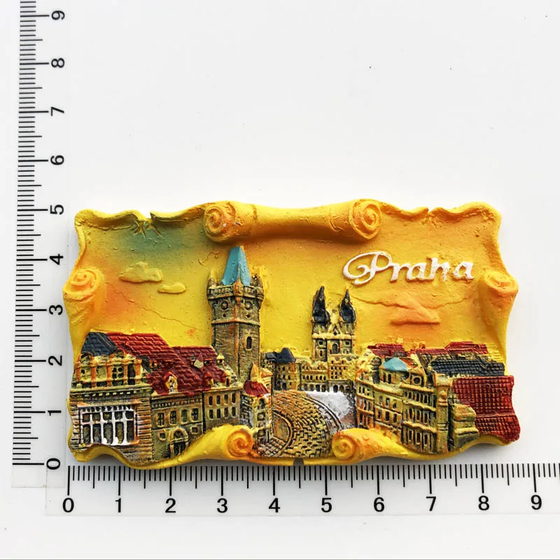 Praga Repubblica Ceca Viaggi Souvenir 3D Frigorifero Magnete