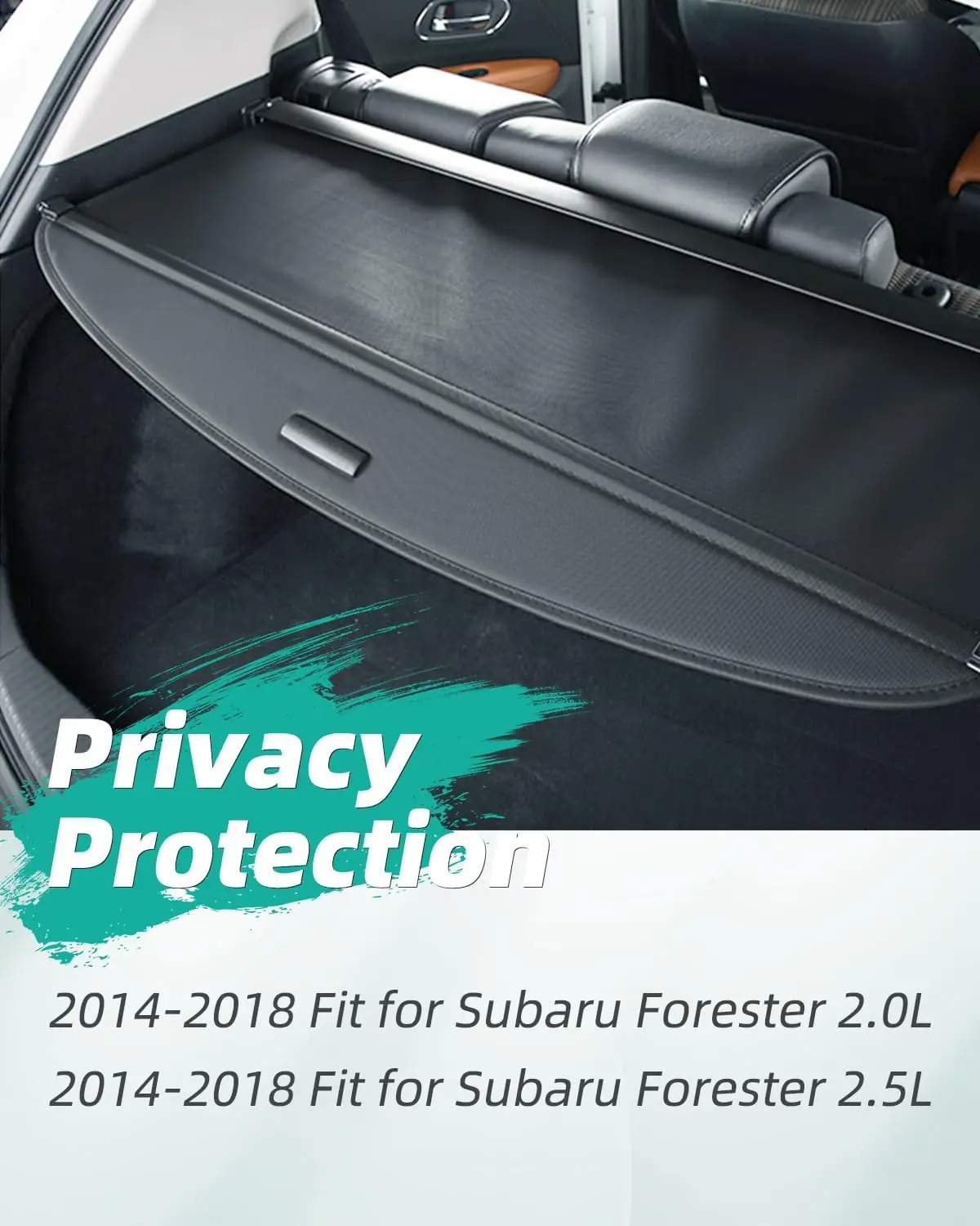 2014-2018 Subaru Forester 액세서리 용 카고 커버 그늘 개폐식 후면 트렁크 개폐식 엿보기 방지 보안 Sha