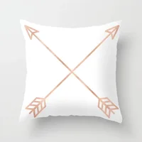 Nordic Style Pink Pillow Marble Geometric Series Waist Rest  Cover Sofa Cushion  with Removable 4