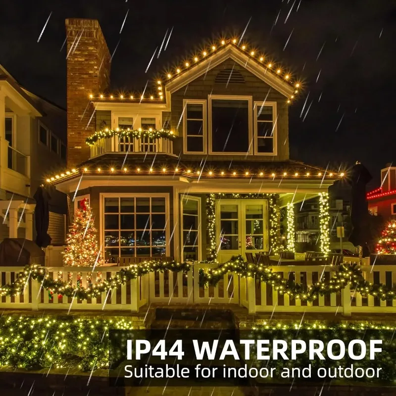 Remote Control LED Firecracker String Lights - EU/US DC Power Fairy Garland for Halloween/Christmas/Wedding Party Decor