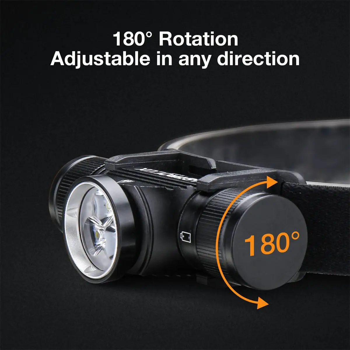 Astrolux HS03 3 * LH351B LED 헤드램프, USB-C 충전식 18650 배터리, IP66 방수, 야외용 180 ° 회전 헤드라이트, 1080LM