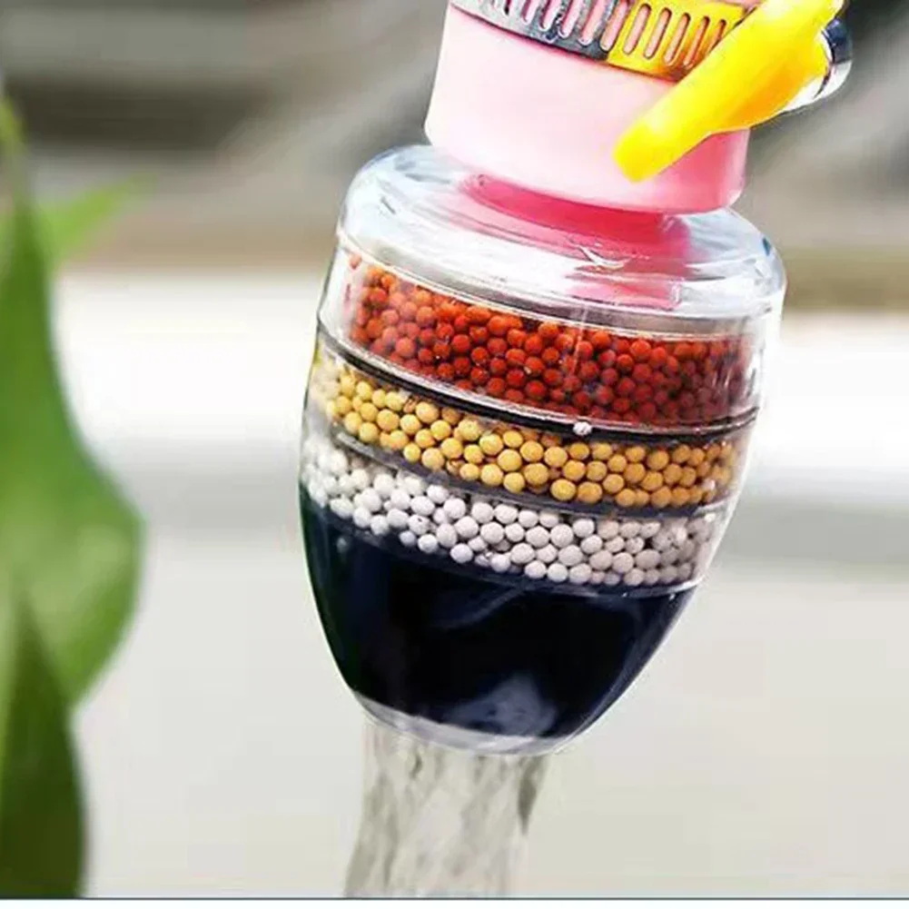 Kitchen 5 Layers Faucet Tap Water Purifier for Household Water Purifier Filter Activated Carbon Filtration Mini Faucet