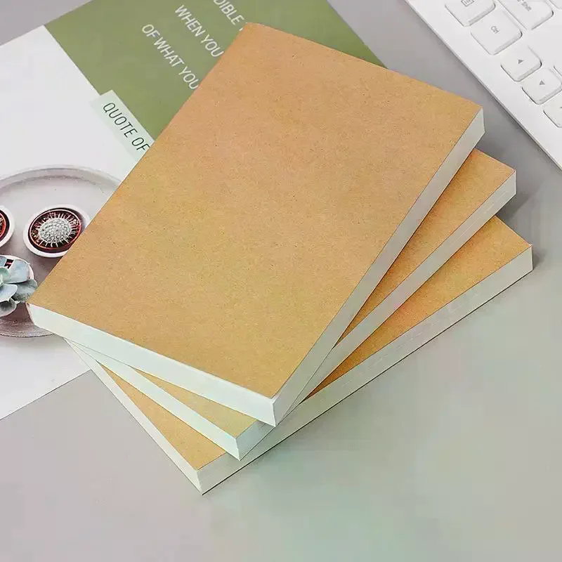 A5/B5 레트로 두꺼운 100/200매 크라프트 DIY 커버 노트북 블랭크 저널 초안 노트 학교 사무실 학습용 문구