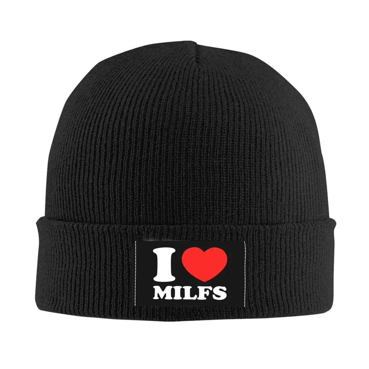 

I Love Milfs Skullies Beanies Caps Unisex Winter Warm Knitting Hat Men Women Cool Adult Bonnet Hats Outdoor Ski Cap