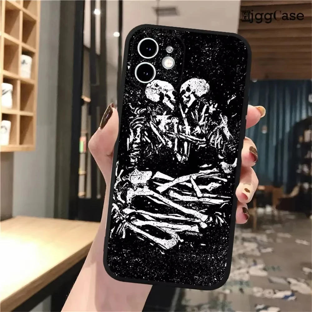 Grim Reaper Skull Skeleton Soft Silicone Black Phone Case