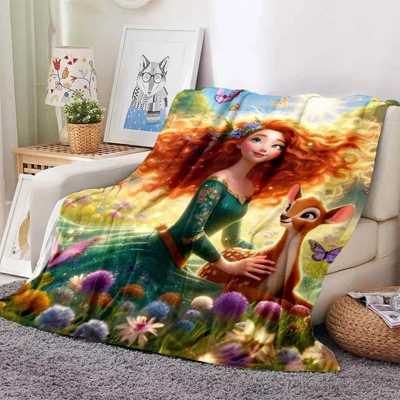 Brave Merida Princess Printed Blanket for Home Travel Soft and Comfortable Blanket for Adults and Kids Cartoon Blanket 2