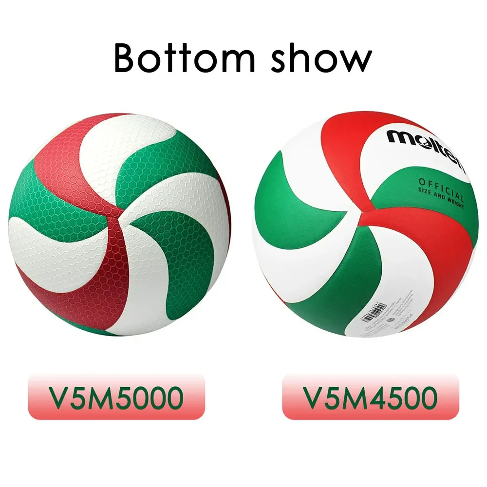 Volleyball Ball Molten V5M5000 Professional Standard Size 5 PU Soft for Adult and Teenager Competition Training Outdoor