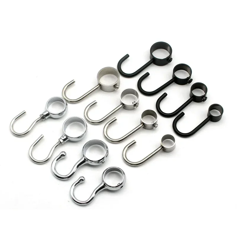 Stainless Steel Hook Hanging Tube Pipe Rod  for Kitchen Wardrobe Bathroom 2