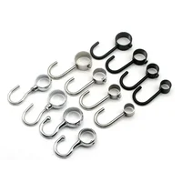 Stainless Steel Hook Hanging Tube Pipe Rod  for Kitchen Wardrobe Bathroom 2