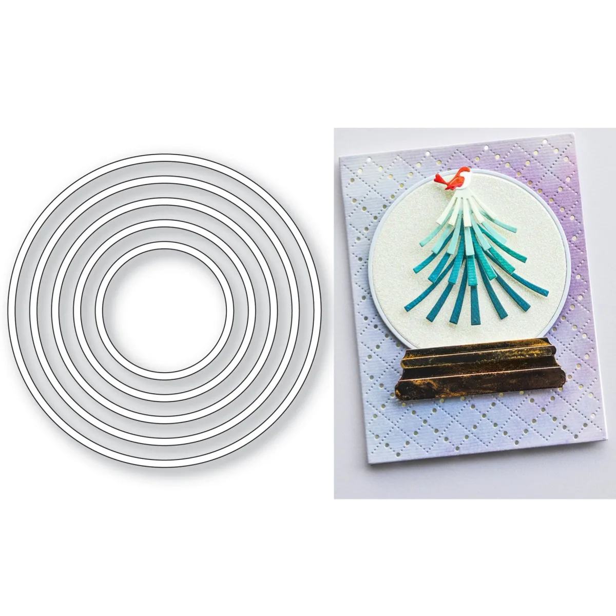 

Simple Rings Metal Cutting Dies For DIY Scrapbooking Photo Album Craft Decorat Paper Card Template Handcraft Gift Card 2024 New