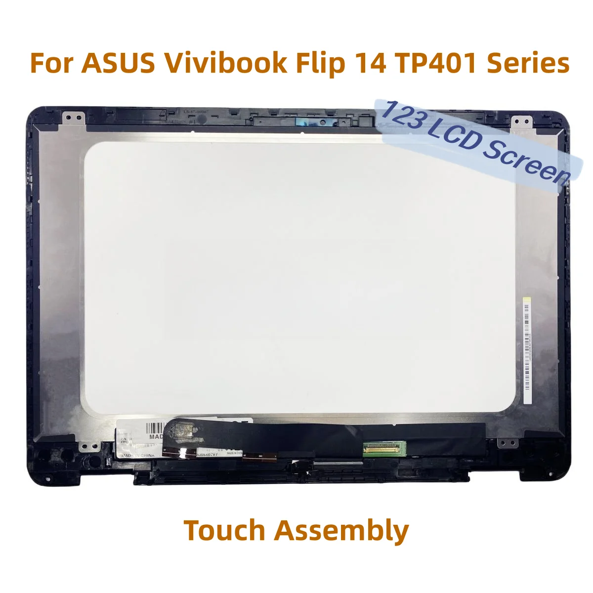 

For ASUS VIVOBOOK FLIP 14 TP401 TP401C TP401CA TP401N TP401M TP401U TP401NA TP401MA Matrix Touch Assembly 14 ''LCD LED SCREEN