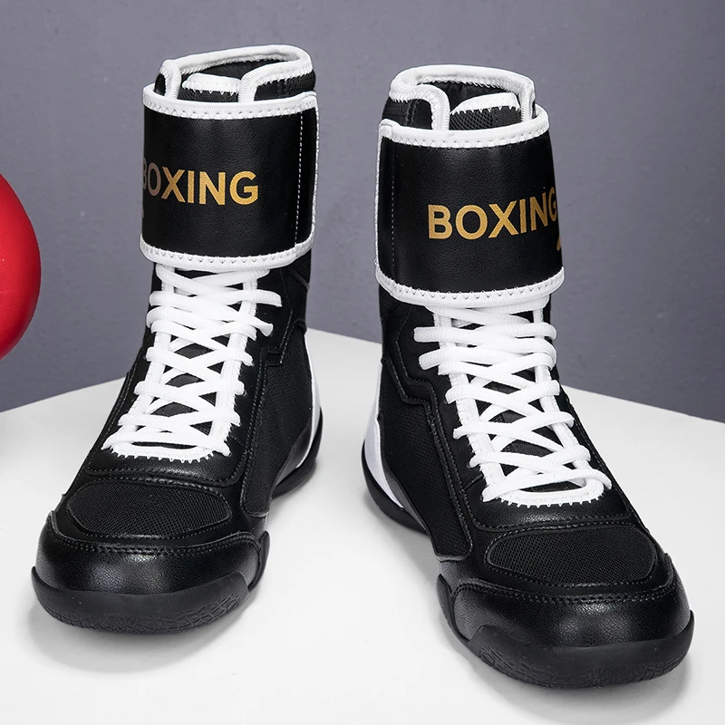 New Fighting Boxing Shoes Defense Men's Professional Wrestling Shoes Training Slip Adult Sports Wrestling Boots