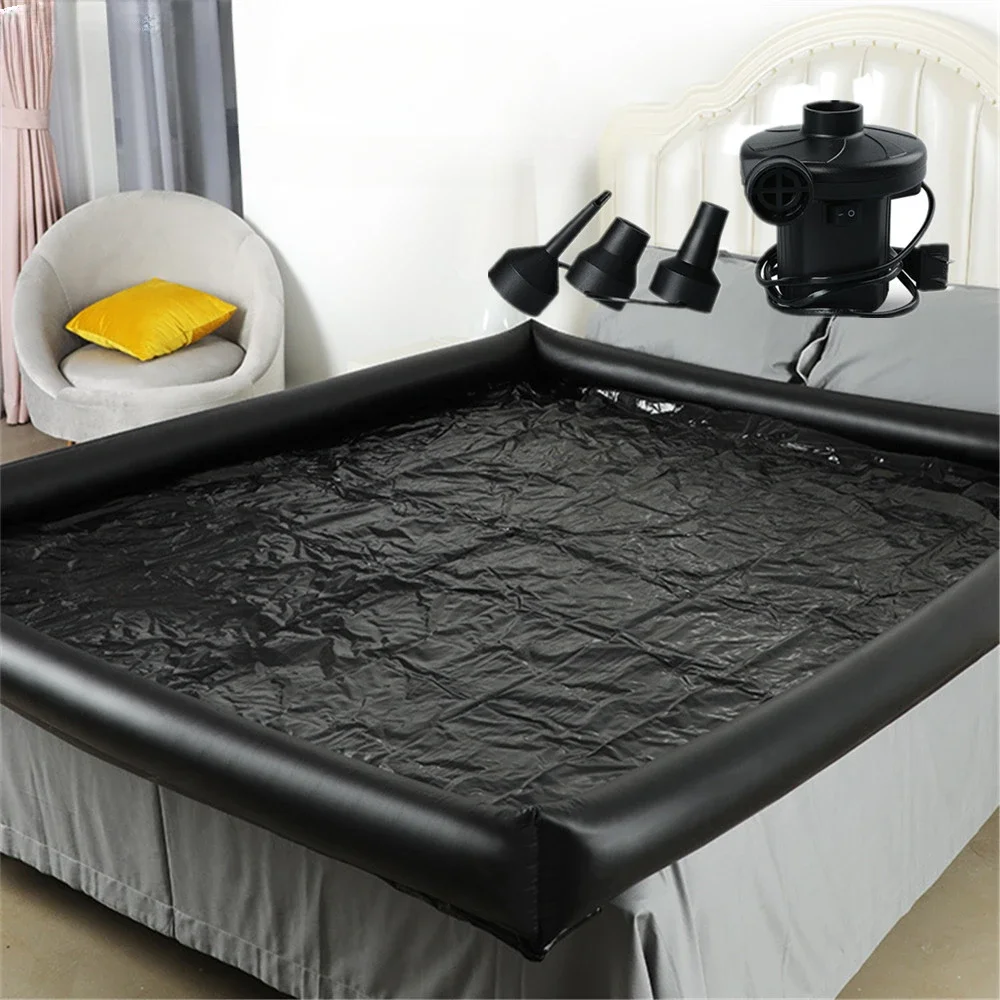 Inflatable Water Mattress Waterproof Oil-proof Massage Sex Furniture Wet Body Slave Training Accessories Sex Game for Couple