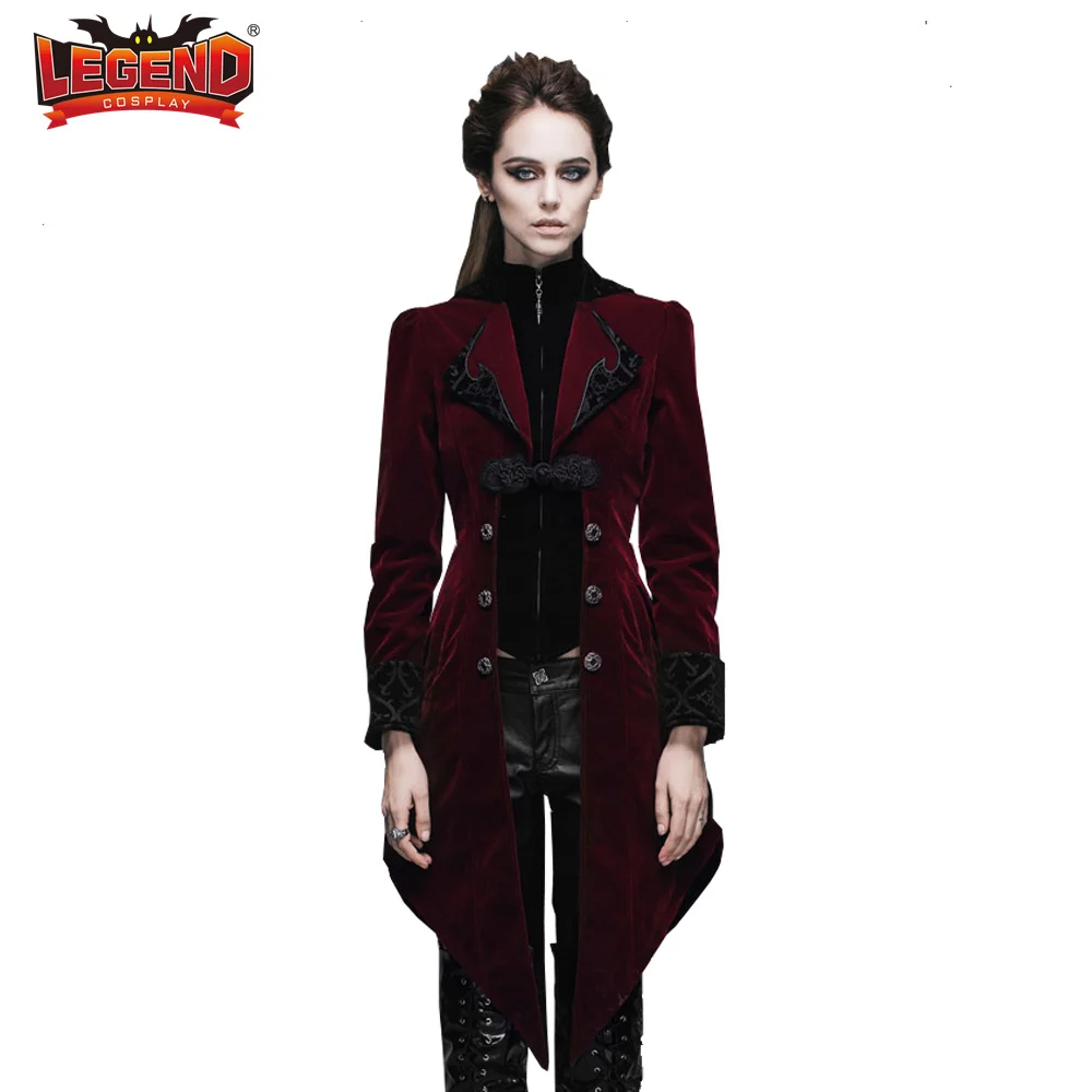 Giacca Gotica Vittoriana Da Donna – Cappotto Steampunk Con Risvolto, Pizzo E Bottoni – Abito Medievale Per Halloween E Cosplay