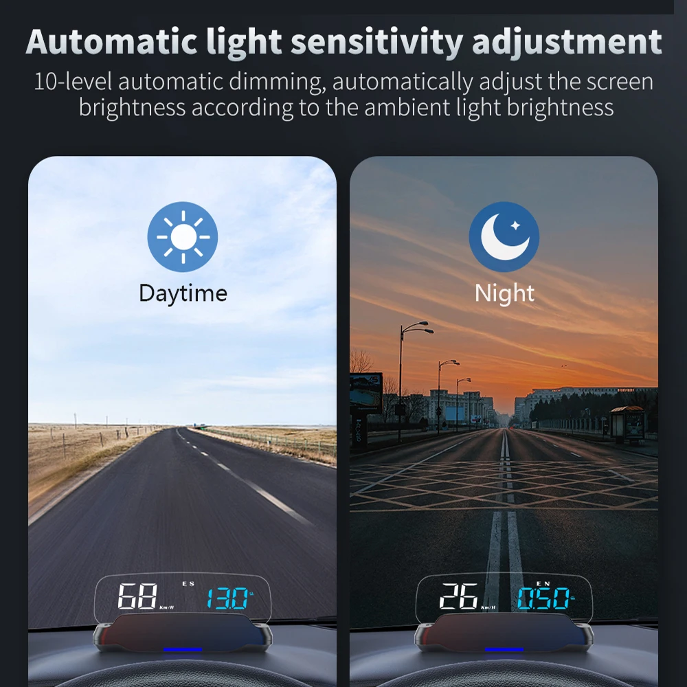 Geyiren C7 HUD  , GPS  ӵ,   , GPS  ÷, ӵ ˶  Ÿ, KMH MPH