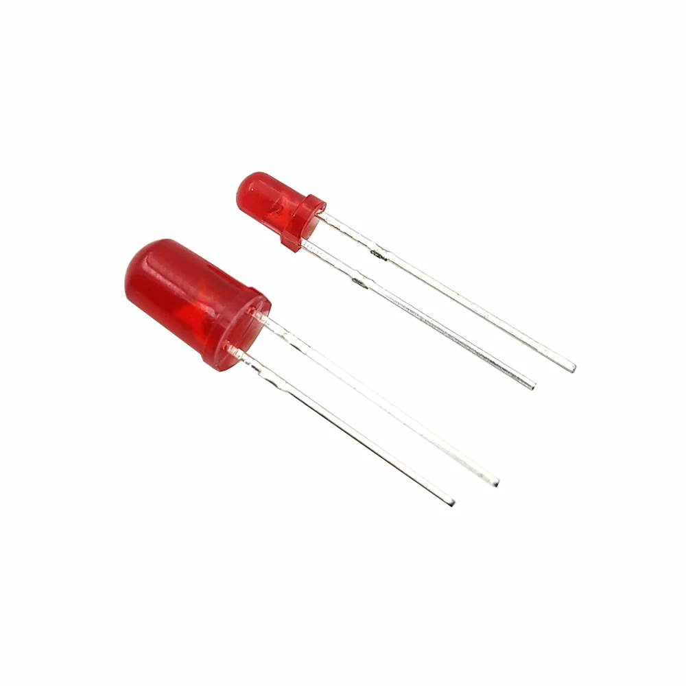 Description Picture 5 of item100PCS F3/F5 LED Light Emitting Tube Color Bead Diode Pre wired Soldered Bulb/Red/Blue/Green/Orange/Yellow 5mm/3mm Lamp Cap