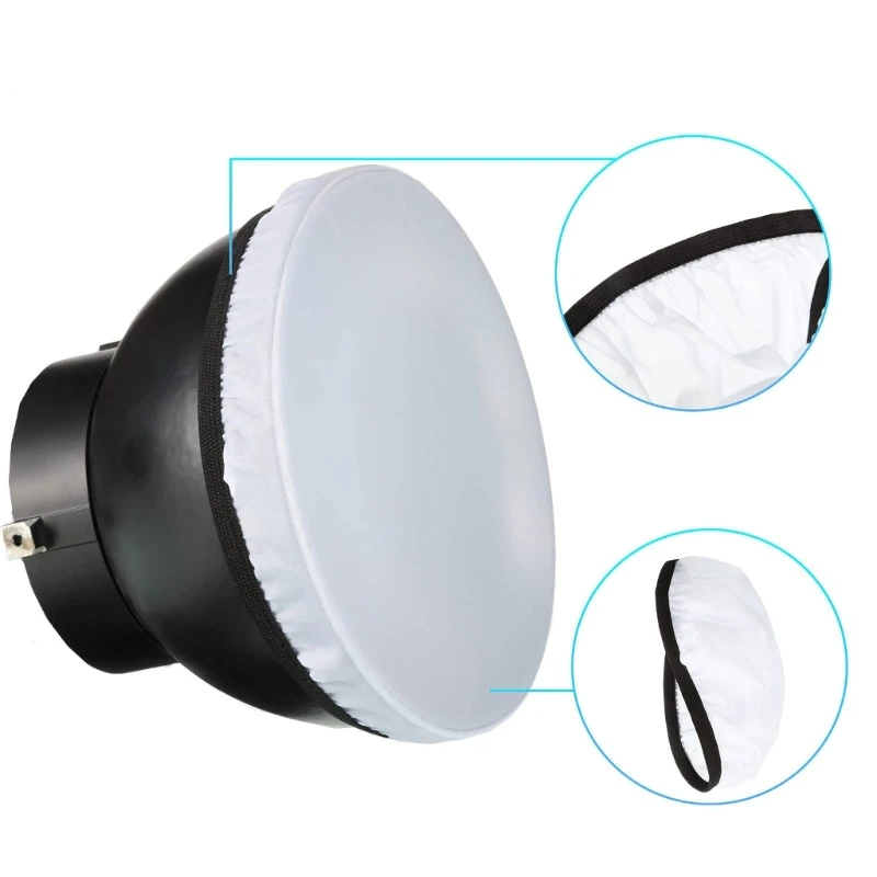 Flash Diffuser Soft Light Diffuser Sock Studio Mount Standard Reflectors Photography Flashing 18cm Soft Light Protective Cover