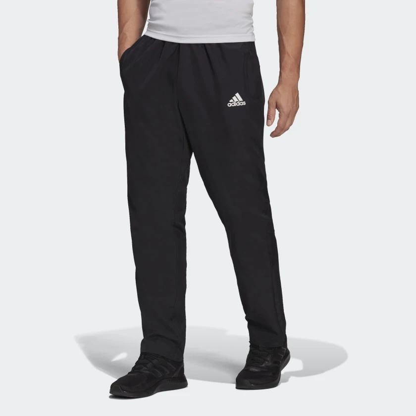 Adidas Aeroready pantalones de entrenamiento ejercicio para hombre, ropa deportiva de color negro, diseñada para HF7200| | - AliExpress