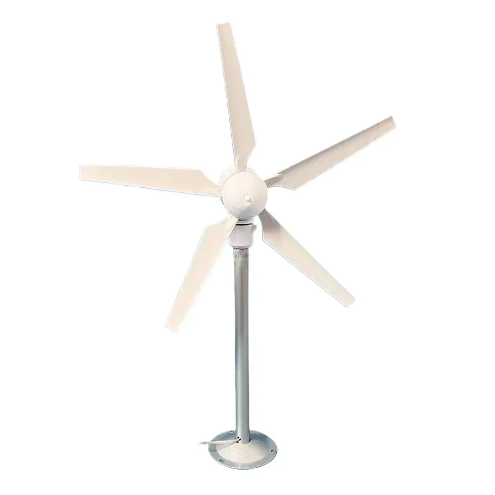 35W Vertical Axis Wind Turbine Model DIY 5 Blades Three Phase Permanent Magnet Brushless Generator Portable Low Speed Windmill solar wind generator permanent magnet generator