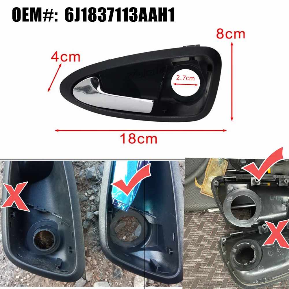 For Seat Ibiza 6J 2010 2011-2022 Car Accessories 6J1837113A 6J1837114A  Front Left Right Auto Interior Side Inner Door Handle - AliExpress