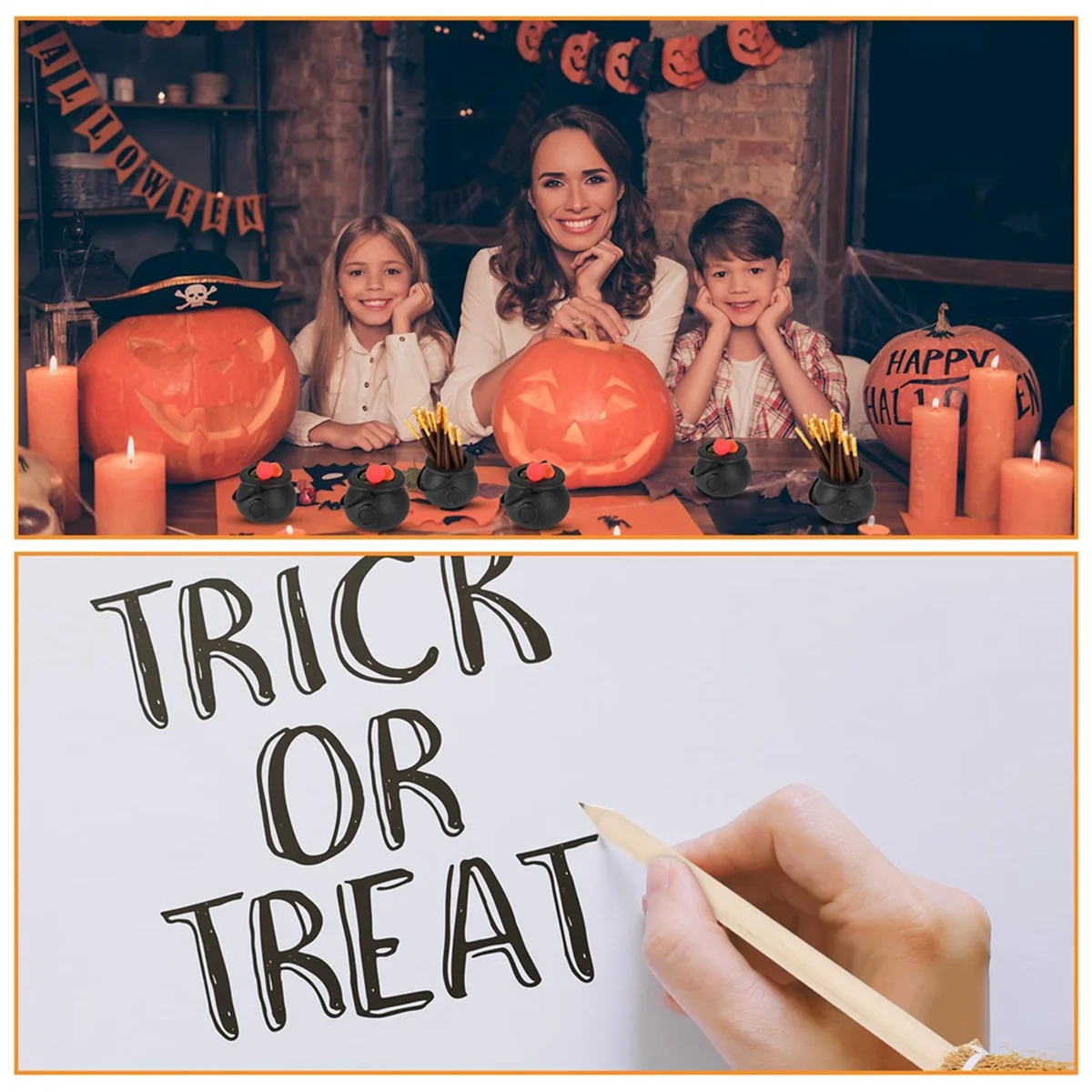 

18 шт. карандаши с ведьмой и метлой для Хэллоуина, Шариковая палочка для Хэллоуина, вечерние сувениры, метла ведьмы, реквизит для письма