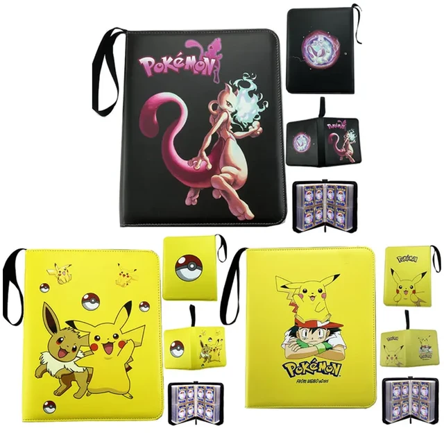 Album de cartes Pokemon, livre de 400 à 900 pièces, livre de Collection,  grande capacité, rangement de cartes de jeu, cadeaux pour enfants