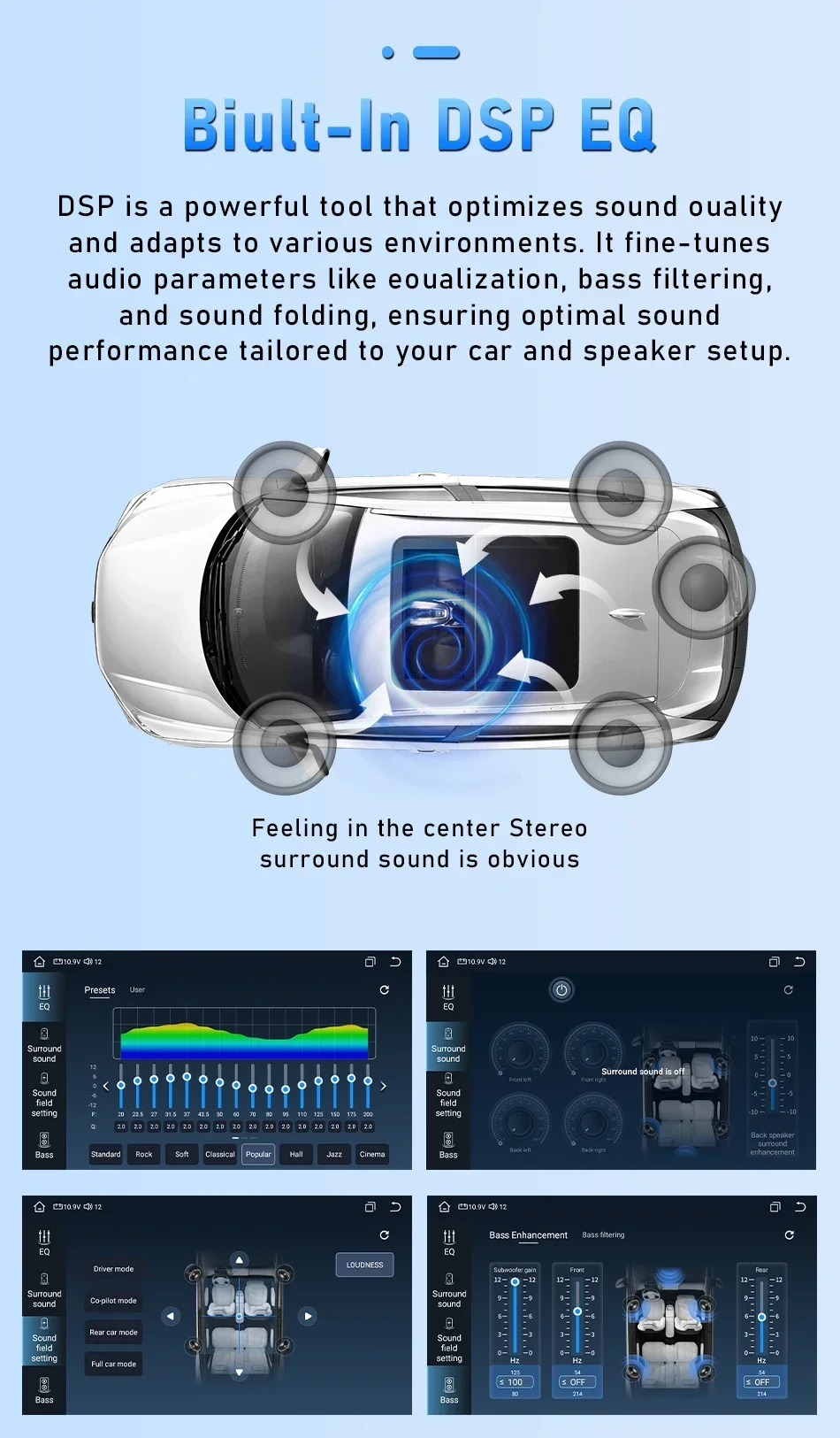 2 Din Srnubi Car Head Unit CarPlay Android Auto GPS WiFi BT Backup-Kamera, kompatible Videomusik für Kia Cee'd Ceed JD 2012–2018 – Detail 14