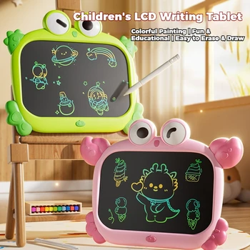 Tavoletta LCD per Disegno per Bambini, Lavagna Colorata con Protezione per gli Occhi, Cancellazione con Un Tocco, Giocattolo Educativo per Graffiti, Regalo di Compleanno