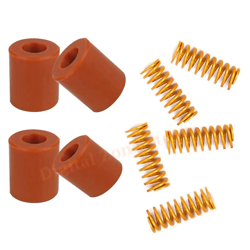 

Компрессионная пресс-форма для 3D принтера, 8 мм, внешний диаметр 20 мм, с 4 силиконовыми нагревательными панелями, твердые крепления для Германии/Ender 3, 5 шт.