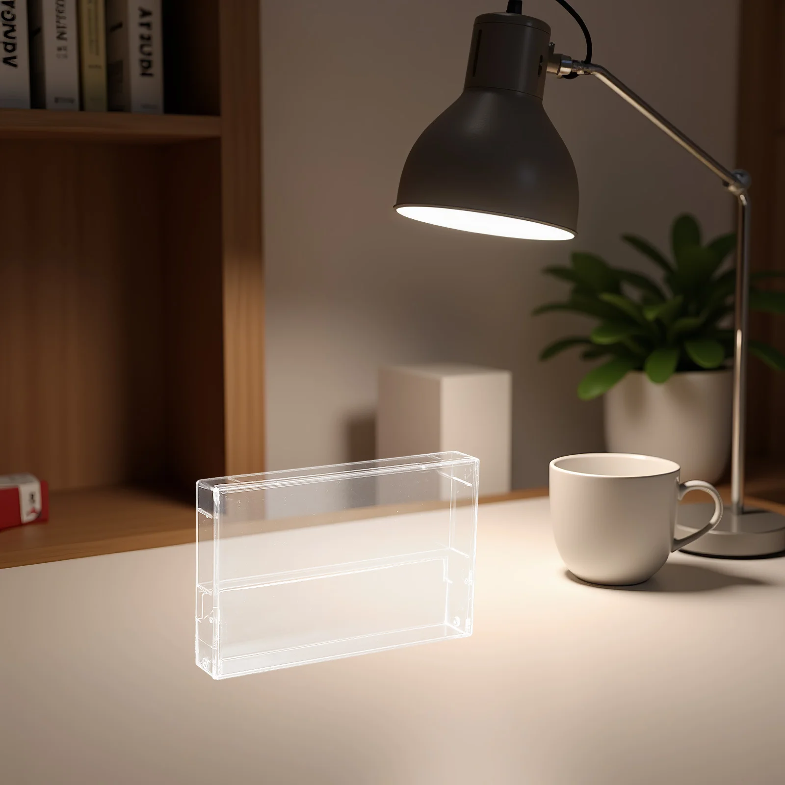 3Pcs Clear Plastic Cassette Tape Cases Audio Storage Box Transparent Desktop Organizer Retro Music Tape Holder