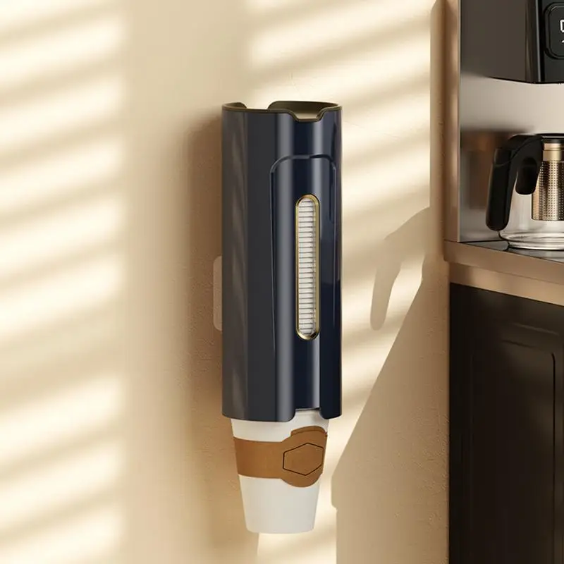 Cup Dispenser Wall Mount Mouthwash Cup Dispenser Dust-proof Paper Storage Organization Water Storage