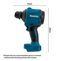 Makita DAS180 souffleur d'air sans brosse pistolet de dépoussiérage d'air sans fil avec buse outil de gonflage de Machine d'époussetage multifonction 6