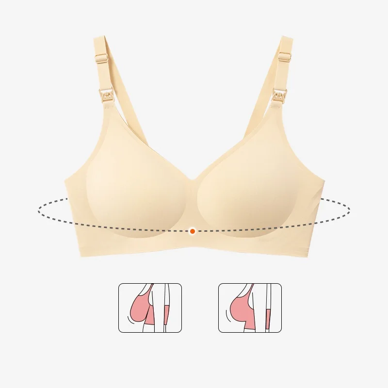 Breastfeeding bra large size pregnant women underwear maternity nursing bra 4