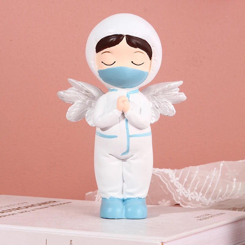 1PC, Angel in White, home living room coffee table, bedroom decoration, soft furnishings, gifts